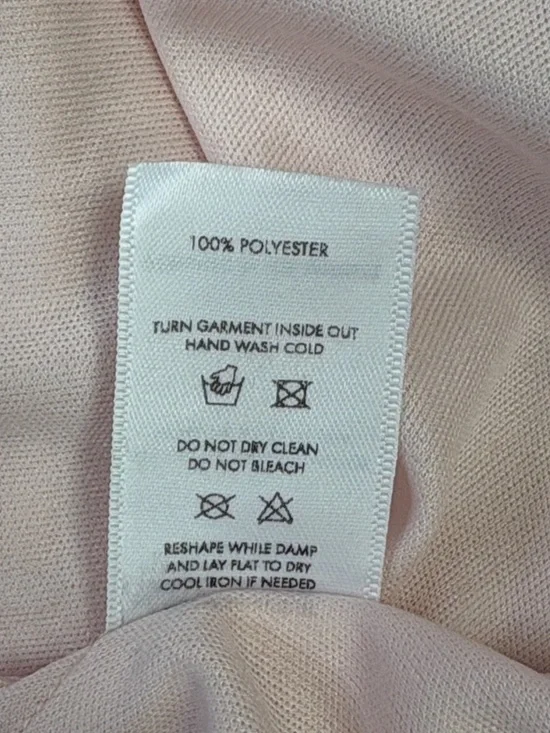 Lucy in the Sky Blush Pink Satin Wrap Corset Dress | Open Back Tie | XS - Picture 11 of 12